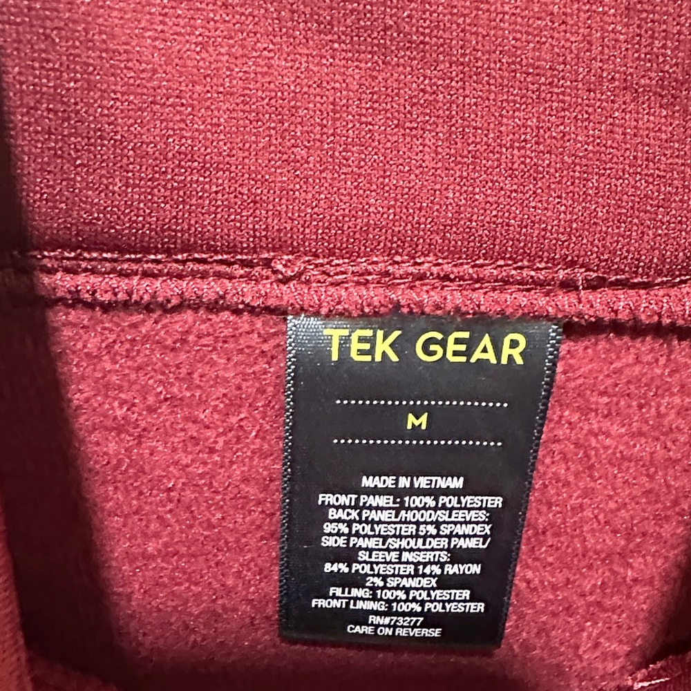 Tek Gear Women's Maroon Puffer Jacket - Picture 5 of 5